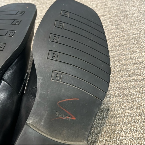 Bally Terni Monk Strap Black Leather Shoes Size 8.5 E Made In Italy - Picture 6 of 14
